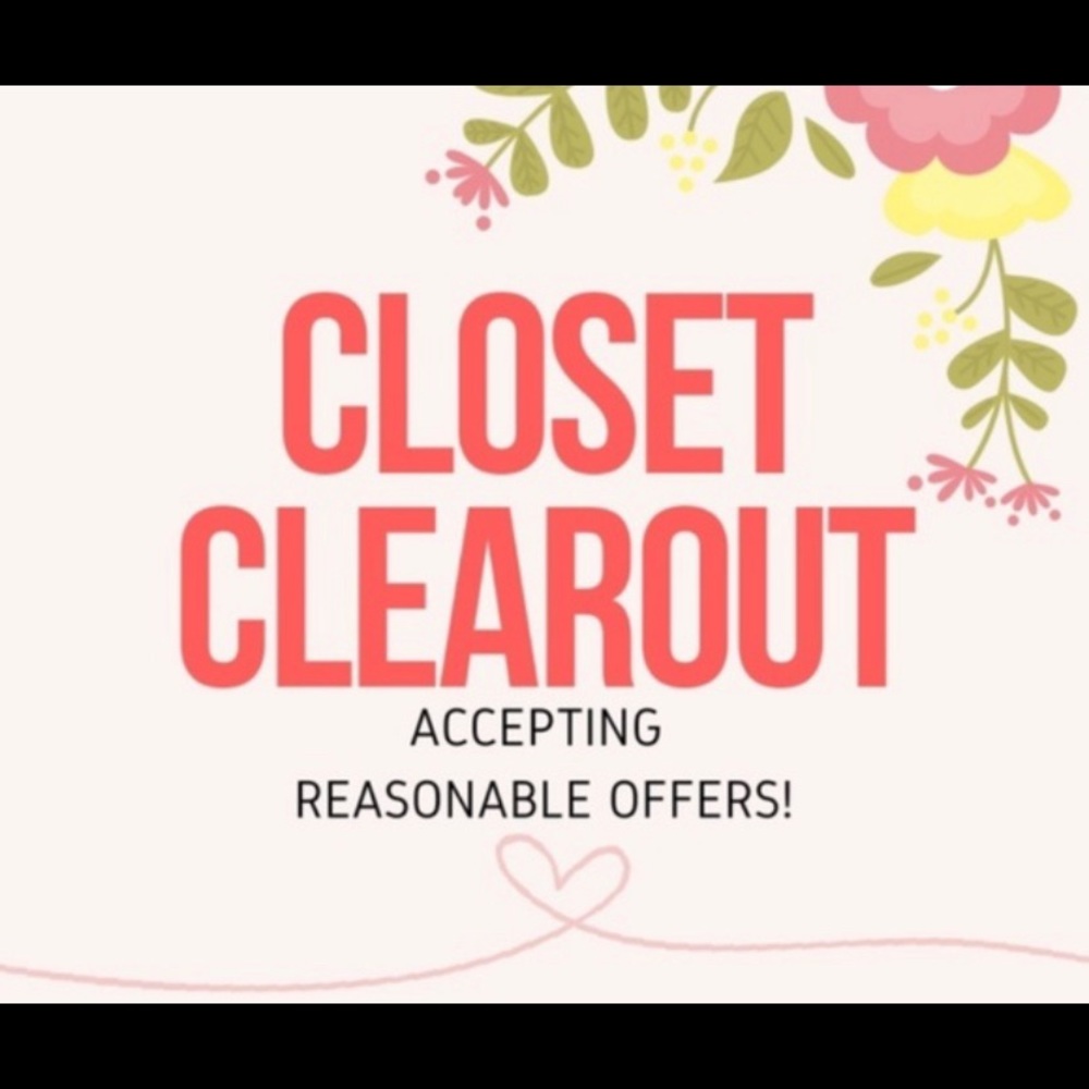 Closet clear out!